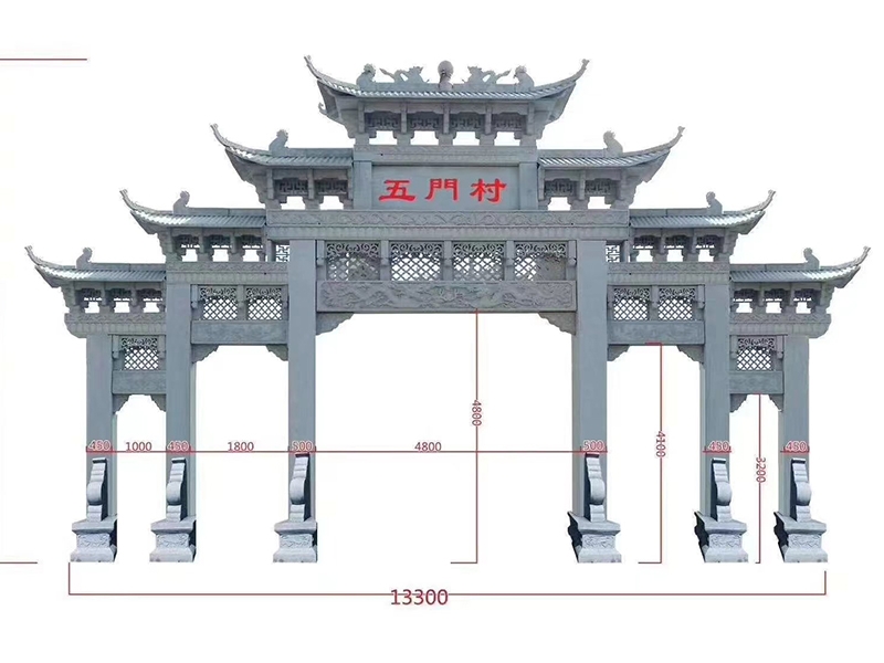 農(nóng)村村莊美化少不了村口石牌坊的建設(shè)-農(nóng)村石牌坊樣式大全